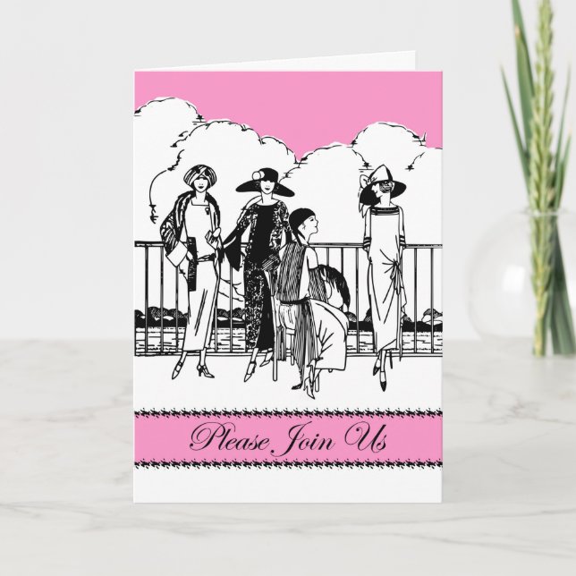 Cancer Hat Party Invitation, Looking Fabulous Invitation (Front)