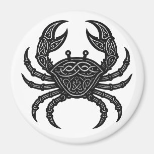 Cancer — Haunted Ink Zodiac Crab Magnet