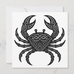 Cancer — Haunted Ink Zodiac Crab T‑Shirt Invitation