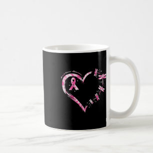 Cancer Heart Dragonflies Awareness Women Kids Men  Coffee Mug