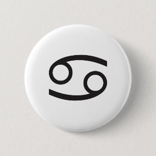 CANCER, HOROSCOPE SYMBOL 6 CM ROUND BADGE