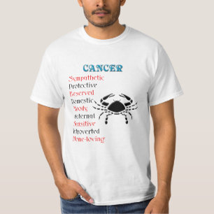 Cancer Horoscope Zodiac Sign T-Shirt