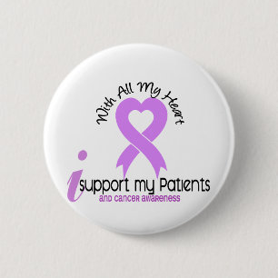 CANCER I Support My Patients 6 Cm Round Badge