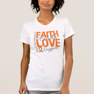 Cancer Inspiring Slogan Collage v2 Kidney Cancer T-Shirt