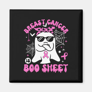 Cancer Is Boo Sheet Breast Cancer Warrior Hallowee Magnet