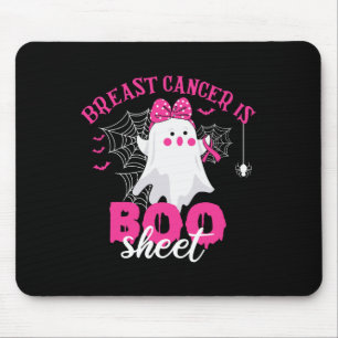 Cancer Is Boo Sheet Breast Cancer Warrior Hallowee Mouse Mat
