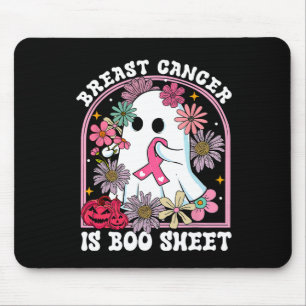 Cancer Is Boo Sheet Breast Cancer Warrior Hallowee Mouse Mat