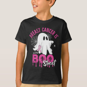 Cancer Is Boo Sheet Spooky Halloween Breast Cancer T-Shirt
