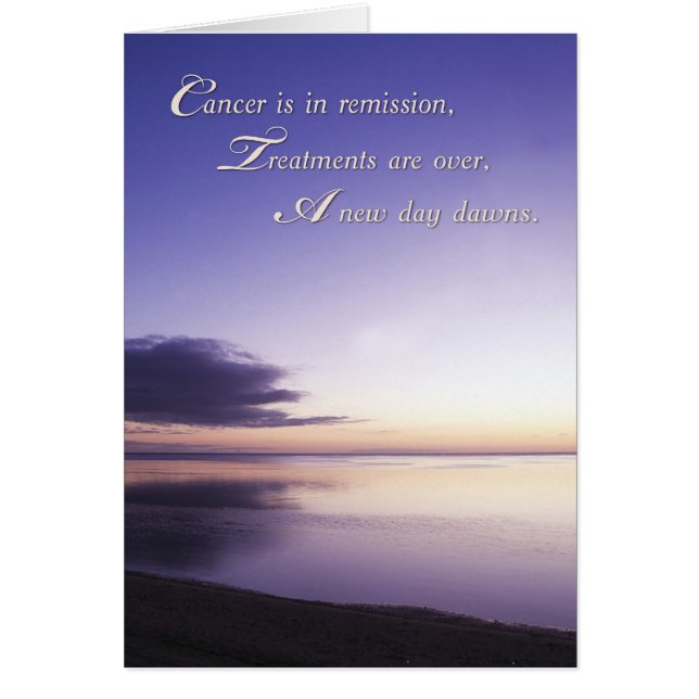 Cancer is in Remission, Sunrise (Front)