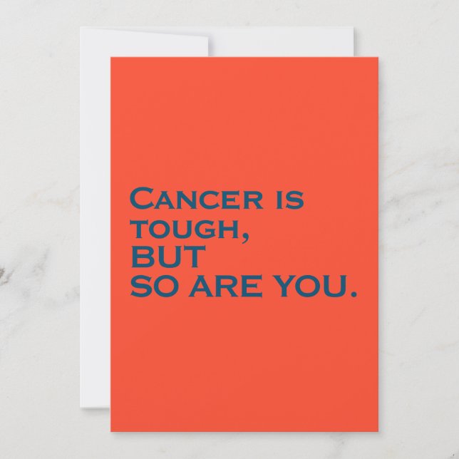 Cancer Is Tough But So Are You Card (Front)