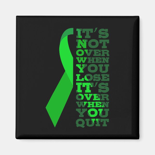 Cancer Its Not Over When You Lose Its Over When Yo Magnet (Front)