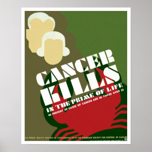 Cancer Kills ~ In The Prime Of Life Poster