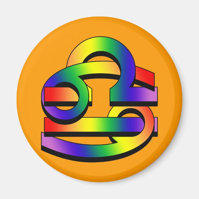Cancer & Libra GLBT Magnet (Front)