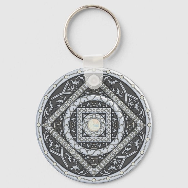Cancer Mandala Keychain (Front)