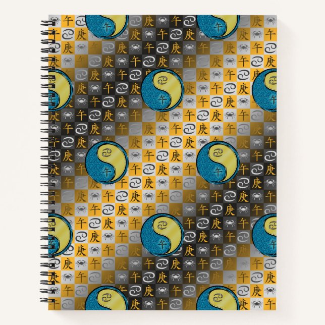 Cancer & Metal Horse Notebook (Front)