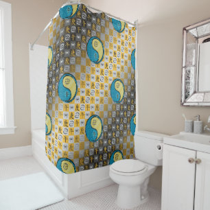 Cancer & Metal Horse Shower Curtain