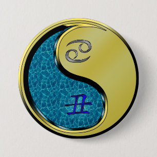Cancer & Metal Ox 7.5 Cm Round Badge
