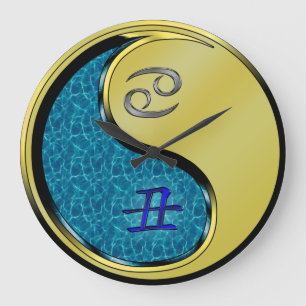 Cancer & Metal Ox Large Clock