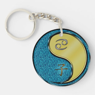 Cancer & Metal Rat Key Ring
