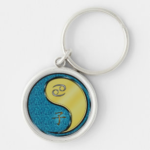 Cancer & Metal Rat Key Ring