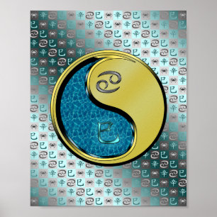 Cancer & Metal Snake Poster