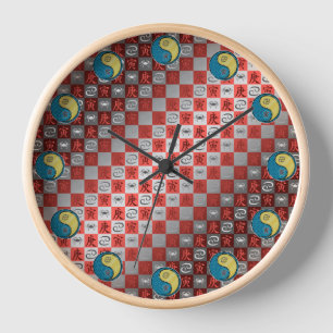 Cancer & Metal Tiger Clock