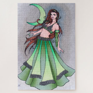 Cancer moon belly dancer jigsaw puzzle