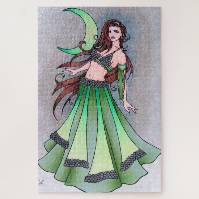 Cancer moon belly dancer jigsaw puzzle (Vertical)