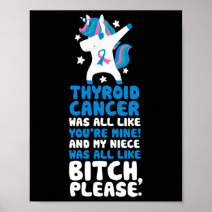 Cancer My Niece Please Unicorn  Poster