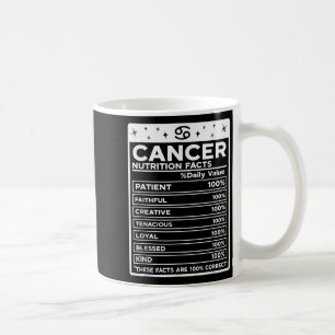 Cancer Nutritional Style Zodiac Design, Cancer  Coffee Mug
