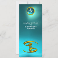 CANCER OPALE MONOGRAM aquamarine bright blue