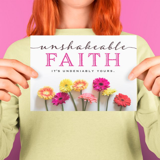 Cancer Patient Encouragement - Unshakable Faith Card (Creator Uploaded)