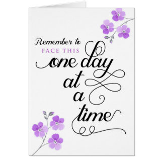 Cancer Patient, Face This One Day at a Time