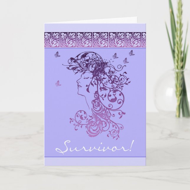 Cancer Patient Survivor Greeting Card - Cancer Sur (Front)