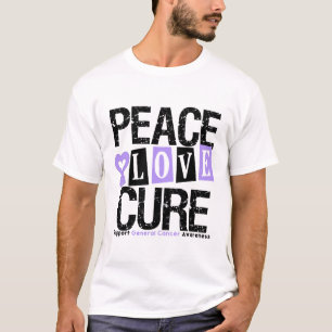 Cancer Peace Love Cure T-Shirt