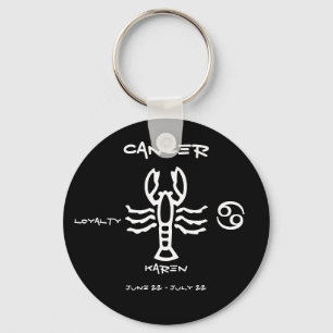 Cancer Personalised Key Ring