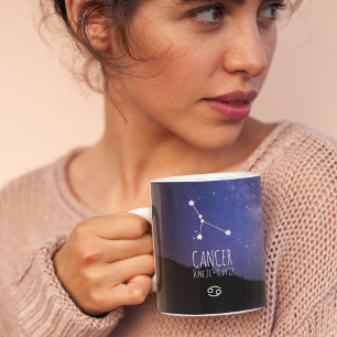 Cancer Personalised Zodiac Constellation Coffee Mug