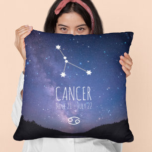 Cancer   Personalised Zodiac Constellation Cushion