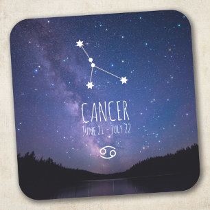Cancer   Personalized Zodiac Constellation Square Sticker