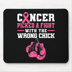 Cancer Picked A Fight With The Wrong Chick Boxing  Mouse Mat