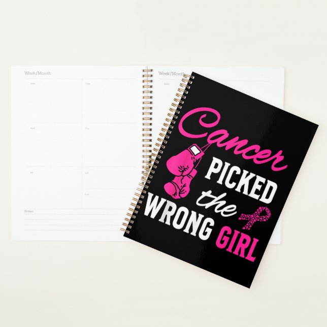 Cancer Picked the Wrong Girl Awareness Planner (Display)