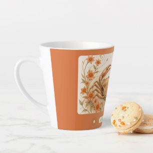 Cancer Pimpernel Art Nouveau Small Latte Mug