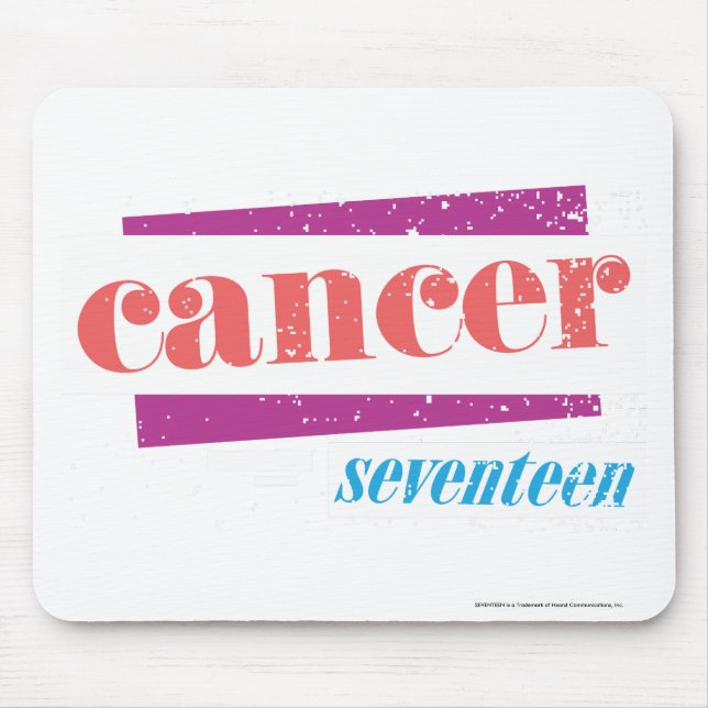 Cancer Pink Mouse Mat (Front)