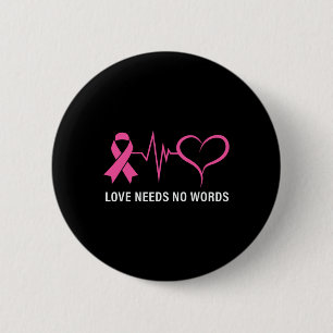 Cancer Pink Ribbon Cancer Awareness 6 Cm Round Badge