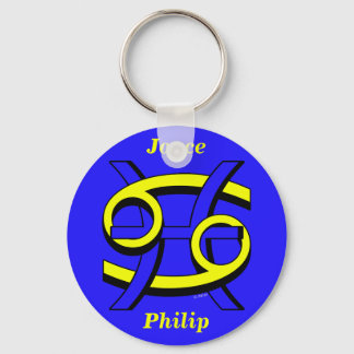 Cancer & Pisces BY Key Ring