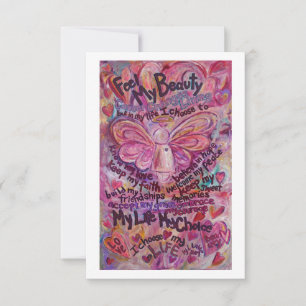Cancer Poem Angel Inspirational Art Note Card