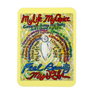 Cancer Poem White Angel Art Custom Magnet