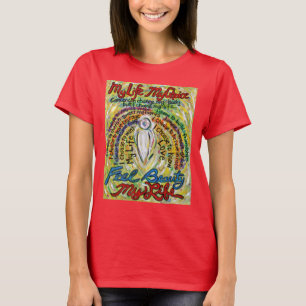Cancer Poem White Angel Art Custom T-Shirt
