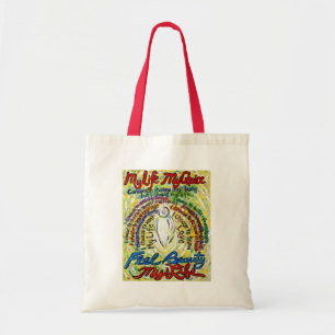 Cancer Poem White Angel Art Tote Bags
