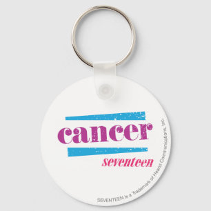 Cancer Purple Key Ring